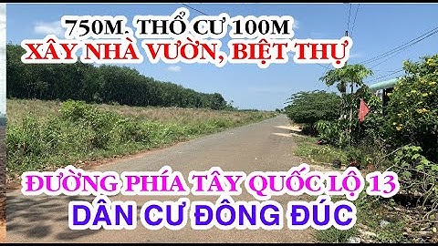 Ngay đường Phía tây Quốc Lộ 13 (Quốc lộ 14C), dân cư đông đúc. Xây biệt thự, xây nhà vườn, bao đẹp