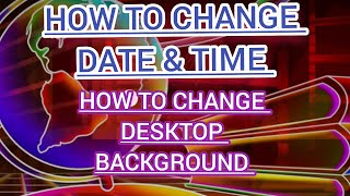 S C Sir Class Learn Computer | Date and Time set kaise kare | How To Change Desktop Background |