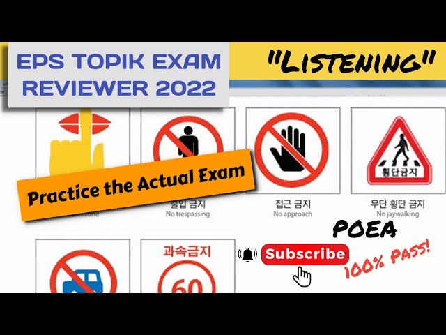 EPS TOPIK EXAM 2022| EXPLAIN AND REVIEW THE ACTUAL LISTENING TEST SELF STUDY CBT PBT KLT18 class=