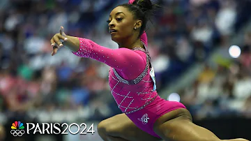 Simone Biles DOMINATES Core Hydration Classic in first meet of Olympic cycle | NBC Sports