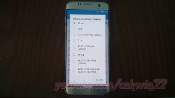 Samsung Galaxy S7 Edge : How to Show Simulate secondary displays (Android Marshmallow)