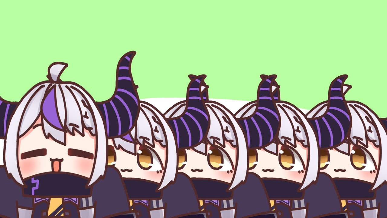 いちにさんしご！！【ラプラス・ダークネス】【ホロライブ】【hololive】【手描き】【切り抜き】