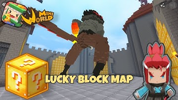 Lucky Block Map | Mini World Block Art | Map Review & Gameplay