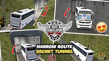 Secret Route Added In Bussid V3.7 | Hidden Tunnel Route In Bus Simulator Indonesia New Update Hindi
