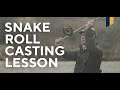 Fly fishing lesson  how to snake roll cast