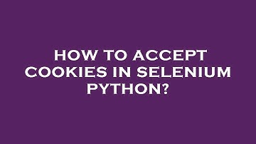How to accept cookies in selenium python?