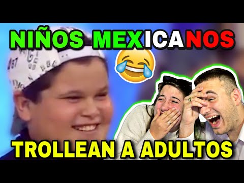 🇪🇸 REACCIÓN a NIÑOS MEXICANOS TROLLEANDO a ADULTOS 🇲🇽😂 **demasiado épico**