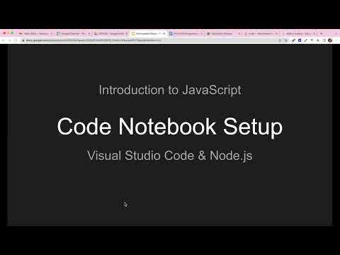 Setup for JavaScript Code Notebook