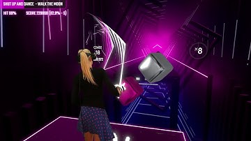 Beat Saber Shut Up and Dance - WALK THE MOON Expert+ Twitch Mixed Reality