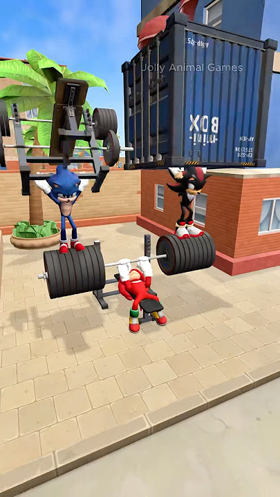 Sonic, Shadow & Knuckles Hit the Gym – But Then the Girls Walk By #sonic #shadow #knuckles #funny