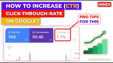 CTR Kaise Badhaye | How to Increase CTR on Google | Click Through Rate