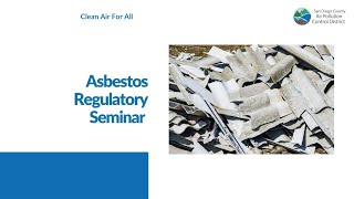 Asbestos Regulatory Seminar