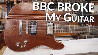 The BBC BROKE my Custom Guitar!  So let's fix it then!