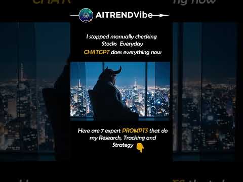 Stop Checking Stocks Manually! 7 ChatGPT Prompts That Do My Research, Tracking & Strategy! #shorts