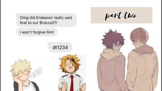 Class 1-A reacts to the video of Deku punching Endeavor [pt. 2] || BNHA/MHA texts || TodoDeku