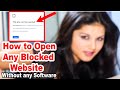 How to Open/Access Blocked Websites Without any Software 100% Fixed Chrome, Firefox, Opera In Hindi.