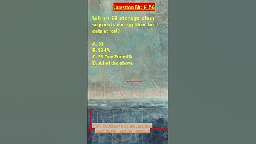 AWS Solutions Architect Associate Certification Practice Questions | Question No. 64 #aws #shorts