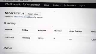 Firmware overclock Whatsminer m30s 86Th( Разгон Whatsminer m30s 86Th ) up to 106.5 Th!!!