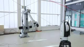 Measurement of industrial robots to increase accuracy