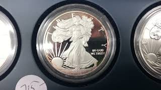 Athlete Statistics 25th Anniversary American Silver Eagle Set 2011