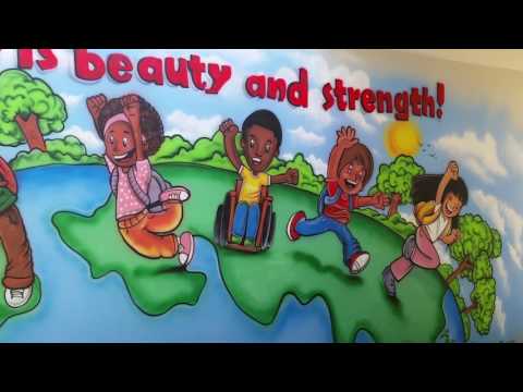 Wall mural at Tedder elementary school