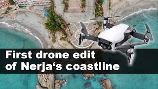 The Beautiful Coastline Of Nerja From Above