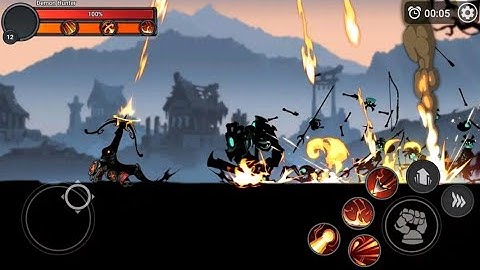 Stickman master  boss yamoto-The phantom hunter ending(Forest of death)last level