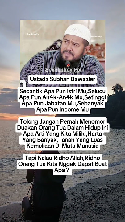 Benar Kata Ustadz Subhan Bawazier 🥹#ustadzsubhanbawazier #suamiistri #rumahtangga