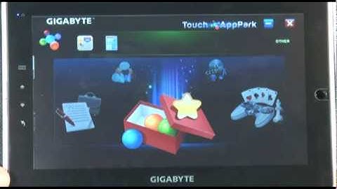 GIGABYTE S1080 Slate PC Demonstration