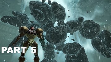 METROID PRIME REMASTERED 100% Walkthrough PART 5 - THARDUS BOSS (FULL GAME) (HARD MODE)