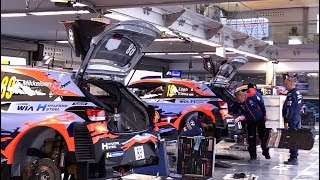 Rallye Monte Carlo 2019 - technical verifications and snowy service park [HD]