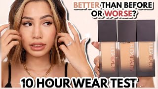 NEW & REFORMULATED | HUDA BEAUTY FAUX FILTER LUMINOUS MATTE FOUNDATION | WEAR TEST REVIEW