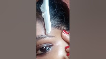 shape thin eyebrows with facial razor#eyebrow#eyebrowshaping#facialrazor#yellowmetals#shorts