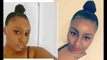 How To | Quick Sleek High Bun Tutorial For Short Natural Hair | Youtuber In South Africa