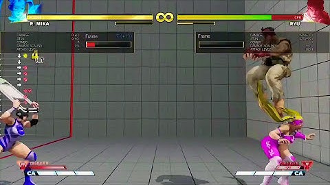 Street Fighter Arcade Edition R Mika V Trigger 2 Tech