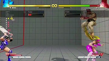 Street Fighter Arcade Edition R Mika V Trigger 2 Tech