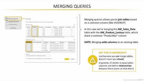 Merging Queries in Power BI Desktop | Microsoft Power BI Desktop for Business Intelligence