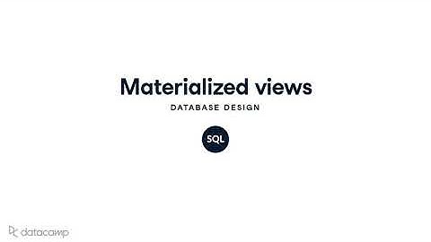 Materialized Views | SQL
