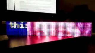 3X Adafruit 32x16 LED Panel on Propeller Platfrom Demo