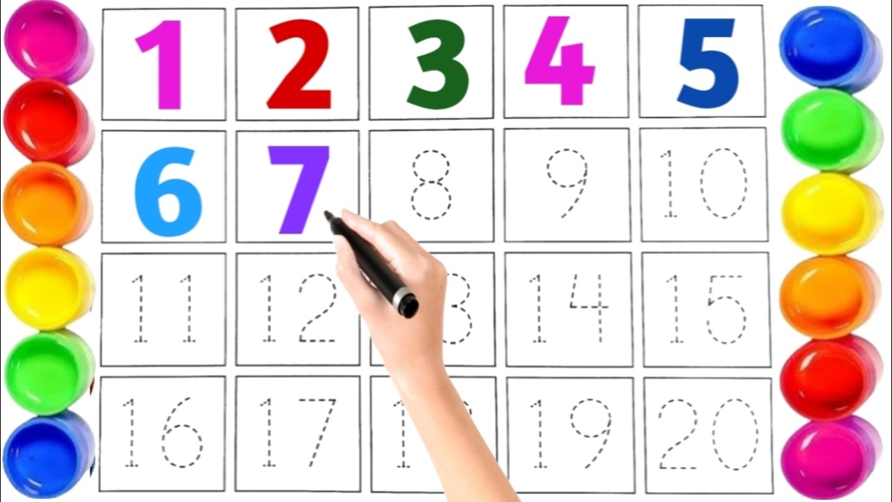 Numbers. Two Three Four learning numbers,toddler learning video,one two three four,counting ...