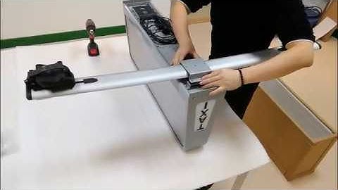 How to install taxi top LED display bracket / test screen/use software?