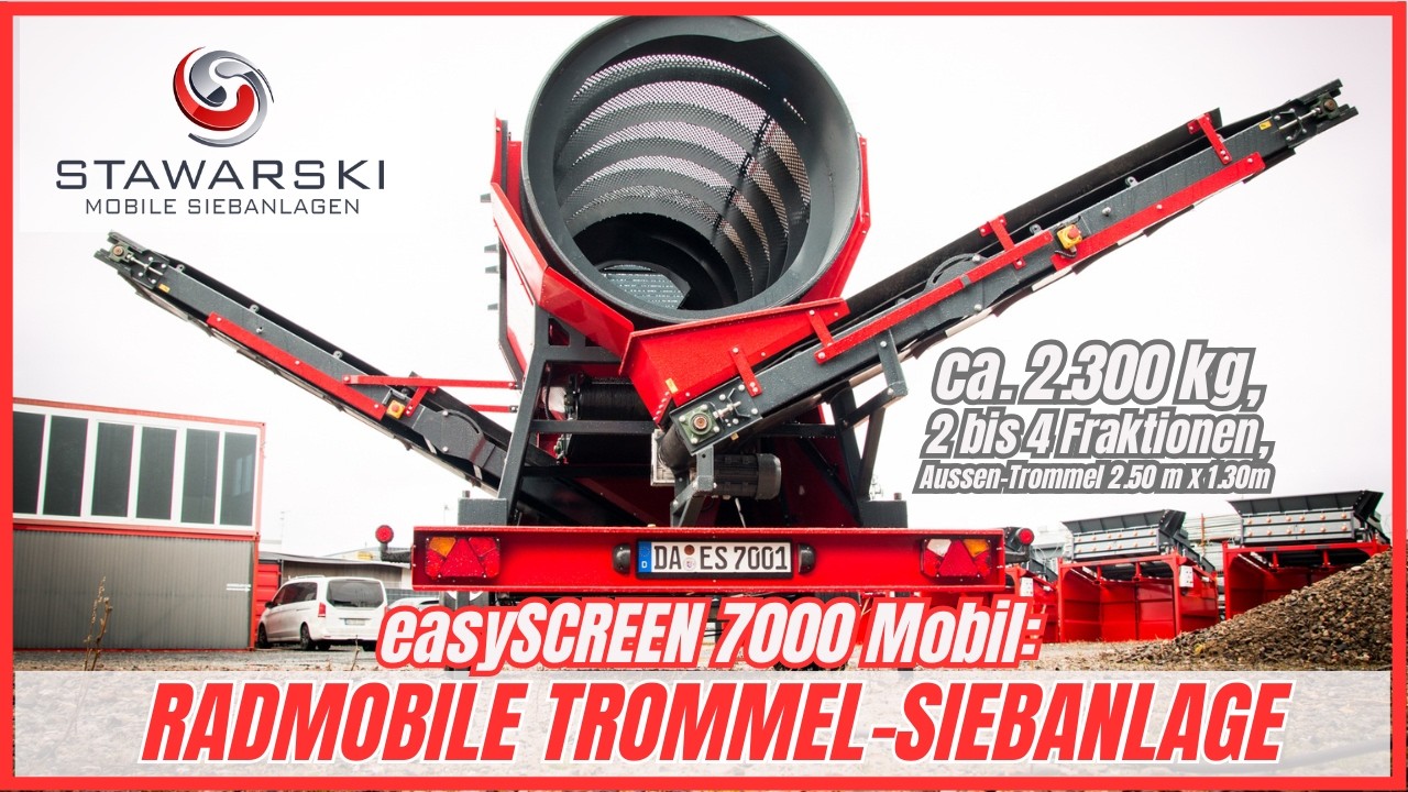 easy Screen 7000 Mobil - Radmobile Trommel Siebanlage First Look #galabau #siebanlage #trommel