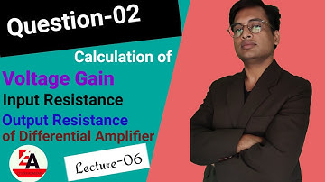 BJT - Differential Amplifier Solved Problem-02 (Small Signal/ac Signal) Analysis, lecture-02