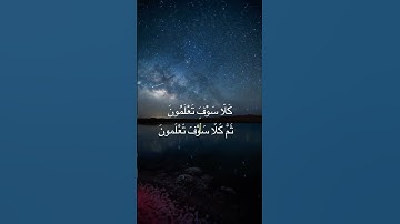 سورة التكاثر الشيخ مشاري العفاسي