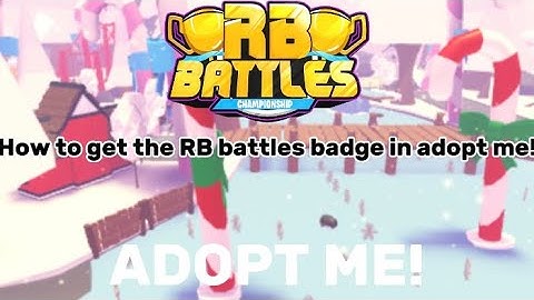 How to get the RB battles badge in adopt me!🐾🏆