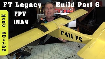 Founders FT Legacy RC Plane Build - Part 6 (FPV iNAV Differential Thrust) FPV Pod Pan Tilt, Gear