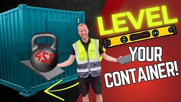 How to Level a Shipping Container | Heavy-Duty Levelling Slabs (Supports 45T)