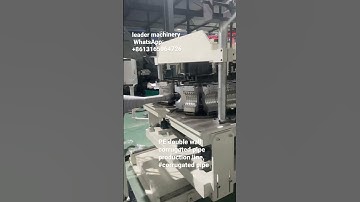 PE double wall corrugated pipe production line, #corrugatedpipe