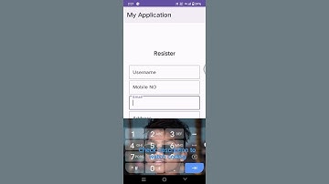 Registration form in android