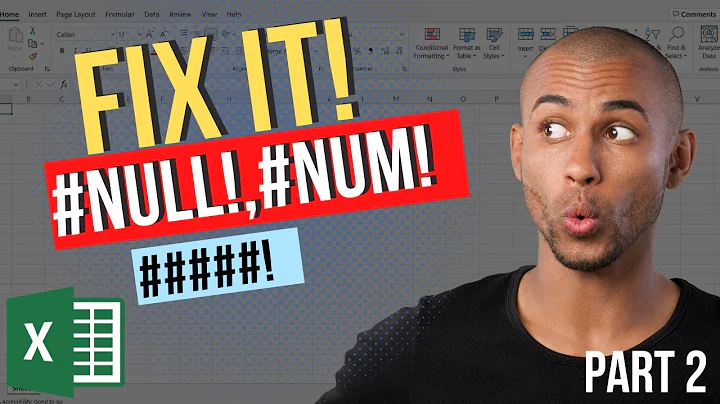 Fix Common Excel Errors Part 2